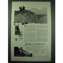 1928 Southern California Tourism Ad - Springtime Joys