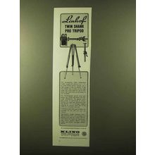1958 Linhof Twin Shank Pro Tripod Ad