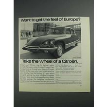 1968 Citroen DS-21 Pallas Ad - Feel of Europe