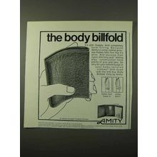 1972 Amity Tri-fold Body Billfold Ad