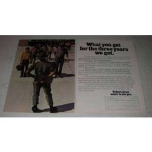 1973 U.S. Army Ad - What You Get For Three Years