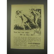 1949 Sanatogen Nerve Tonic Food Ad - You too can enjoy life as they did