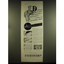 1938 Eversharp Pen Advertisement - in French - De meme que la cle a molette remp