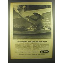 1964 Qantas Airlines Ad - Ask your Qantas Travel Agent what to see in Asia