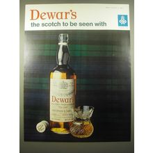 1966 Dewar's Scotch Ad - Dewar's the scotch to be seen with