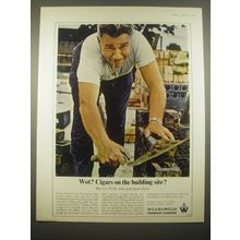 1966 W.D. & H.O. Wills Tobacco Ad - Wot? Cigars on the building site?