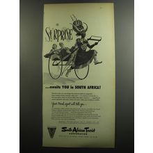 1952 South African Tourist Corporation Ad - Surprise awaits you in South Africa