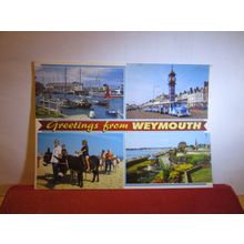 multiview, WEYMOUTH, DORSET. used postcard by J. Salmon 2003 pm stamp removed =
