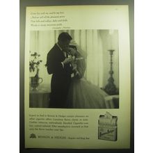 1957 Benson & Hedges Cigarettes Ad - Come live with me, and be my love