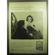 1957 Benson & Hedges Cigarettes Ad - No sleep till morn