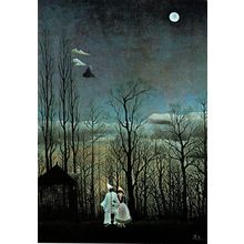 Henri Rousseau Un Soir De Carneval Painting Postcard