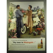 1960 Rheingold Beer Ad - So many people who like good beer
