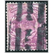 1902 King Edward VII 6d purple Used (as picture) C2-3