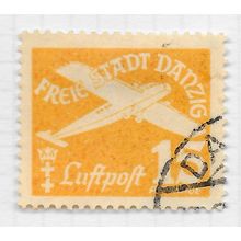 DANZIG 1935 AIR AIRMAIL 15pf USED Mi 252