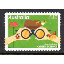 AUSTRALIA: 2020, $1.10 CITIZEN SCIENCE, QUESTAGAME, USED S/A STAMP. 617/40