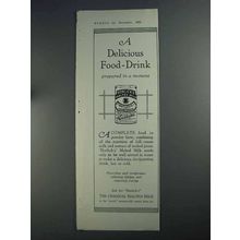 1925 Horlick's Malted Milk Ad - Delicious Food-Drink