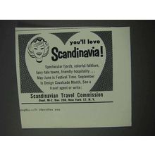 1959 Scandinavia Tourism Ad - You'll Love