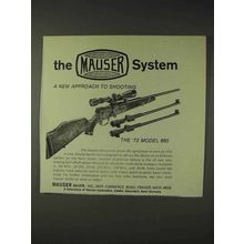 1973 Mauser Model 660 Rifle Ad - The System