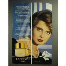 1989 Lancome Maquicontrole Oil-Free Liquid Makeup Ad