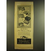 1937 Mansfield for Men By Bourjois Ad - Give the man a new adventure in shaving