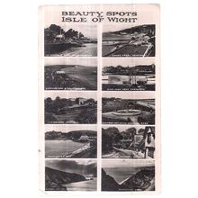 BEAUTY SPOTS, ISLE OF WIGHT used postcard RP by Nigh c. 1945 #