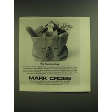 1974 Mark Cross Bag Advertisement - The Summerbag