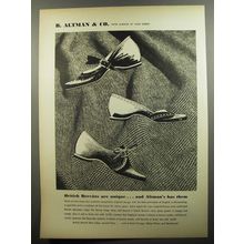 1952 B. Altman & Co. British Brevitts Shoes Ad - British Brevitts are unique