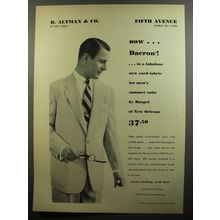 1952 B. Altman & Co. Summer Suits by Haspel of New Orleans Advertisement