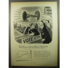 1952 Cincinnati Enquirer Newspaper Ad - Richard Taylor Cartoon - All I Know