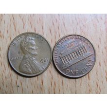 1981 USA 1 Cent Lincoln Memorial Coin