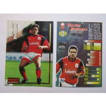 166. David Phillips - Notts Forest - Merlin Ultimate P. L 1995/96 Card (ef1)
