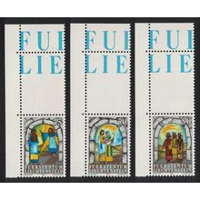 Liechtenstein Christmas 3v Corners 1984 MNH SG#858-860