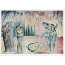 William Blake Buoso Donati Attacked By The Serpent Painting Postcard