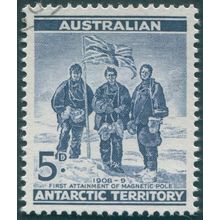 Australian Antarctic Territory 1961 5d deep blue SG6 CTO
