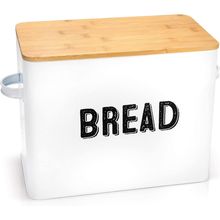 Granrosi Large White Bread Box for Kitchen Countertop, Bread Storage Container,