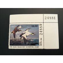 ICOLLECTZONE US 1985 Maine ME2 Plate Number Single Duck Stamp VF NH