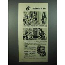 1941 Royal Baking Powder Ad - Let's Sleuth on 'Em