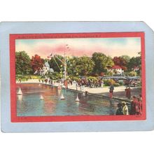 New York West Hempstead Long Island Postcard Model Yacht Basin Hempstead L~3