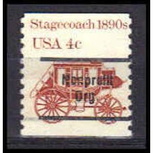 1898Ab 4c Stagecoach Fine MNH Dry Gum Gap Single LS PreCnx CA0985