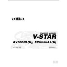YAMAHA XVS650L(C) XVS650AL(C) OWNERS MANUAL MOTORCYCLE 110 PAGE ENGLISH