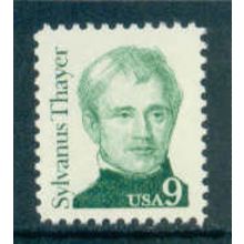 1852 9c Sylvanus Thayer Fine MNH Dry Gum MA1939