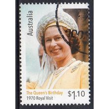 Australia 2020 Queens Birthday - Royal Visit 1970 $1.10 Used