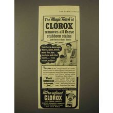 1941 Clorox Bleach Ad - The Magic Touch