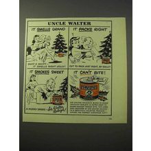 1951 Sir Walter Raleigh Tobacco Ad - Christmas