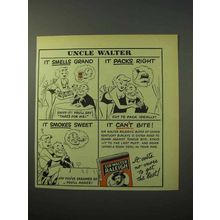 1951 Sir Walter Raleigh Tobacco Ad - Uncle Walter