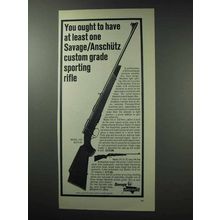 1964 Savage / Anschutz Model 153 Rifle Ad - Sporting