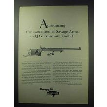 1964 Savage / Anschutz Match 54 Rifle Ad - Association