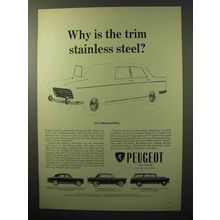 1964 Peugeot 403, 404, 404 Station Wagon Ad - The Trim
