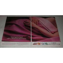 1981 Burlington Caress Sheets Ad - Never Go To Bed