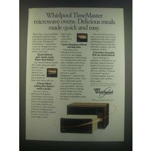 1985 Whirlpool TimeMaster Microwaves Ad